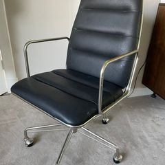 CB2 Ad Black Executive Office Chair / Desk Chair