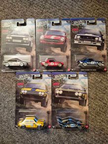 Hot Wheels Rally Racers Audi Ford Honda Lancia Datsun Full Set