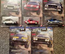 Hot Wheels Rally Racers Audi Ford Honda Lancia Datsun Full Set