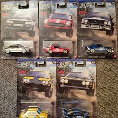 Hot Wheels Rally Racers Audi Ford Honda Lancia Datsun Full Set