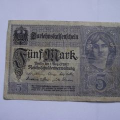 Germany. Darlehnskassenschein 5 Mark (1.8.1917)