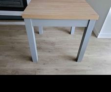 Dove Grey Oak Effect 4 to 6 Seater Foldable Extending Dining Table