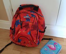 Ridge 53 school bag and smiggle pencil case/ruler