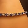 Rhodium Plated Sterling Silver Tennis Bracelet Image 2