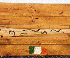 Rustic Old Irish Hurley Wall Wood Art