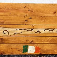 Rustic Old Irish Hurley Wall Wood Art