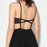 New Contrast Lace Cut Out Waist Cami Dress Image 4