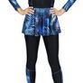 Brand New Musuly Burkini Full-Body Swimsuit in Black and Blue Image 4