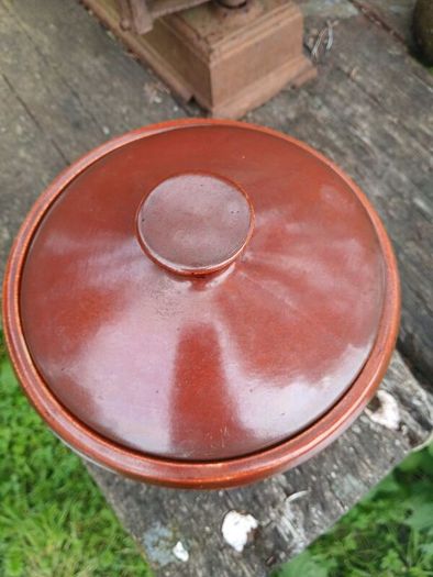 Crown Devon lidded pot