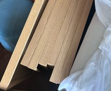 Nine large wood effect frames