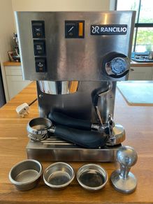 Rancilio Silvia Espresso Machine + Bottomless PF + Accessories