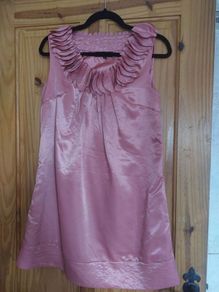 Tsega dusky pink mini dress/top (free postage)