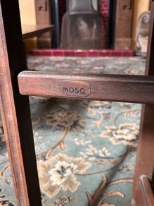 Antique Mosq Card Table with oak folding stand