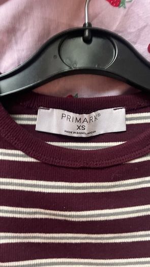 Red and white stripped shirt