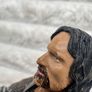 Lord of the Rings Helm's Deep Aragorn Action Figure Damaged NO Finger approx. 16 cm. Used Please see photos Image 5