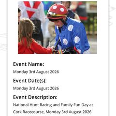 National Hunt Racing and Family Fun Day at Cork Racecourse