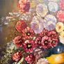Vintage Floral Still Life Statement Framed Oil Painting Image 3