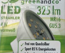 MR16 LED Bulbs Warm White 4w - Pack of 10