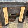 Antique Victorian fireplace with a modern pine mantle Image 2