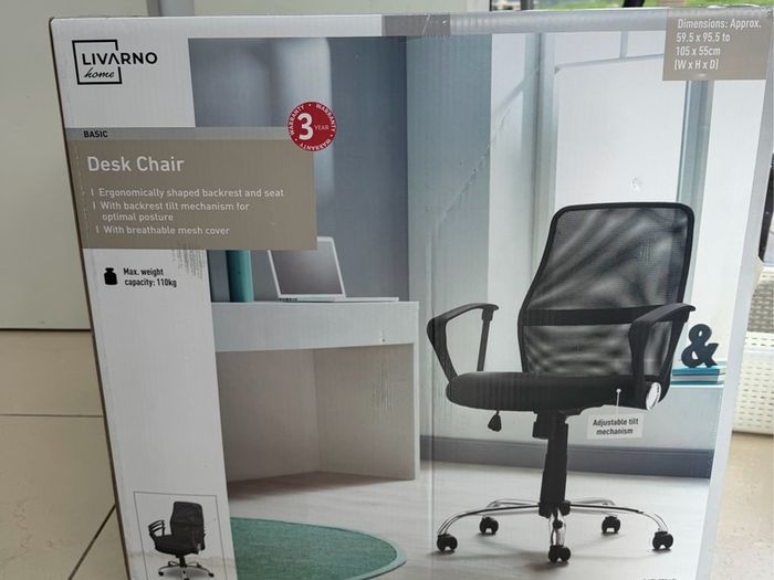 Livarno Home Desk Chair - Brand New