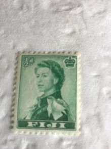 Queen Elizabeth II stamp - Fiji