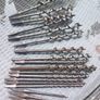 19 vintage US and UK wood drill bits, with wrap, D18 post 7e Image 7