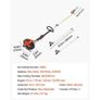 Gas Pole Saw, 43CC 2 Stroke Gas Powered Pole Saws with 25.4 cm Cutting Bar, Cordless Tree Trimmer with Rotatable Head, 2.1 to 3.6 m Extendable, Powerful Chainsaw for Tree Trimming Pruning Image 7