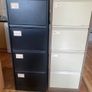 2 x 4 drawer filing cabinets. Image 2