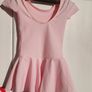 5-6 Y Light Pink Girls Short Sleeve Skirted Leotard Image 3