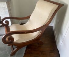 Pair of solid wood  armchairs