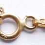 Vintage Solid 9K Yellow Gold 375 Herringbone Bracelet: Reversible Textured & Polished Finish, Flat Snake Chain Style length 7,1" - 1,1g Image 9