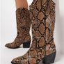 Amazing Leather Look Boots size EU 40 Image 2