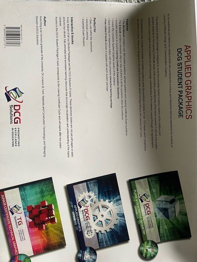 books - 2 DCG solutions books (Applied graphics + plane and descriptive geometry)