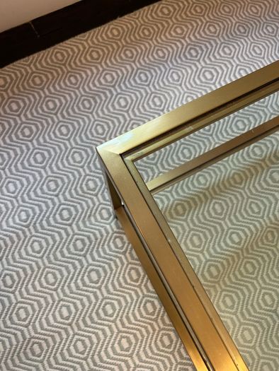 Neptune Brushed Brass coffee table