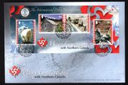 2007 Isle of Man International Polar Year 2007-2008. Manx Connections with Northern Canada Commemorative Stamps Miniature Sheet First Day Cover (FDC)