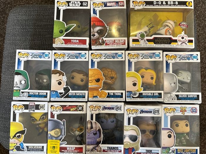 Selection ofFunko pops