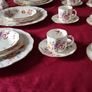 54 Piece Royal Crown Derby English Bone China Derby Posies Pattern Dinner, Tea And Coffee Service For 6 Person Setting Made In England Image 5