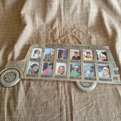 Vintage 1988 Penco Solid Brass School Bus Picture Frame
