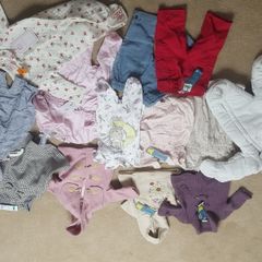 Bundle of baby girls clothes