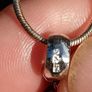 Daisy flower head Gem set Sterling Silver Cross and Chain Set Image 8