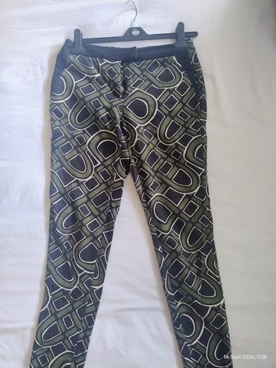 River Island green and black trousers