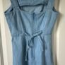Woman  mini Denim dress Image 4