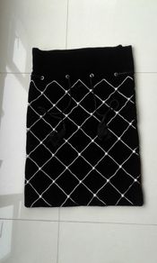 Vintage Hamper Black Velvet Bag