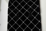 Vintage Hamper Black Velvet Bag