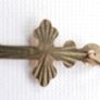 9K Yellow Gold 375 small Cross Crucifix Charm Necklace Pendant 0,17g Image 10
