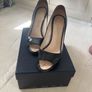 Prada black patent leather peep toes Image 3