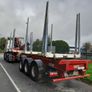 Scania R450 Tag and Crane Mounted Timber Trailer Image 8