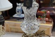 Vintage Waterford Crystal Table Lamp with Brass Base