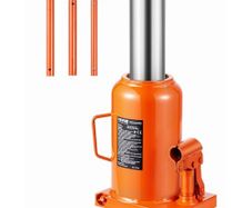 Hydraulic Bottle Jack, 50 Ton/110231 lbs Welded Bottle Jack with 11''-17.32'' Lifting Range & 3-Section Long Handle, for Car, Pickup,