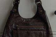 M&amp;S Collection Chestnut Brown Real Leather Hobo Bag